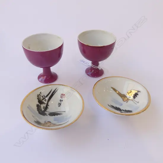 2 PRS ORIENTAL CUPS H.70mm