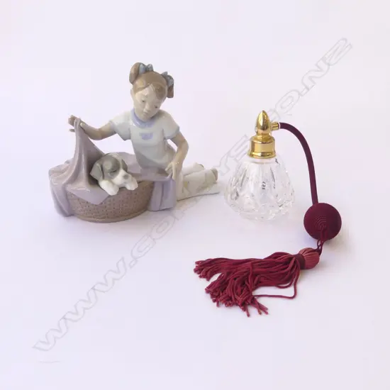 WATERFORD CRYSTAL ATOMIZER + NAO FIGURE 