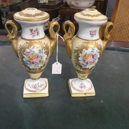 PR LIMOGES URN LAMP BASES H.220mm