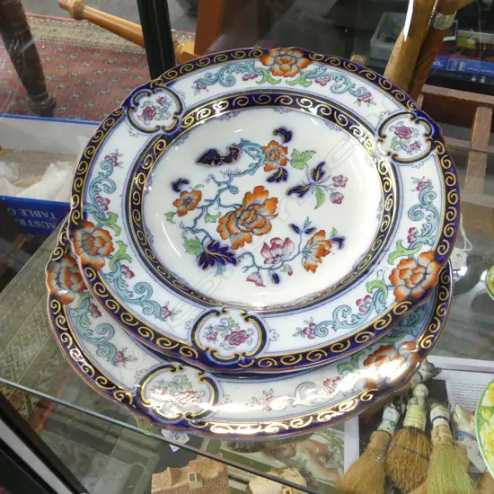 PR 19thC SOUP PLATES 270mm dia