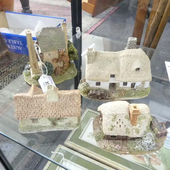 4 LILLIPUT MODEL HOUSES H100MM TALLEST