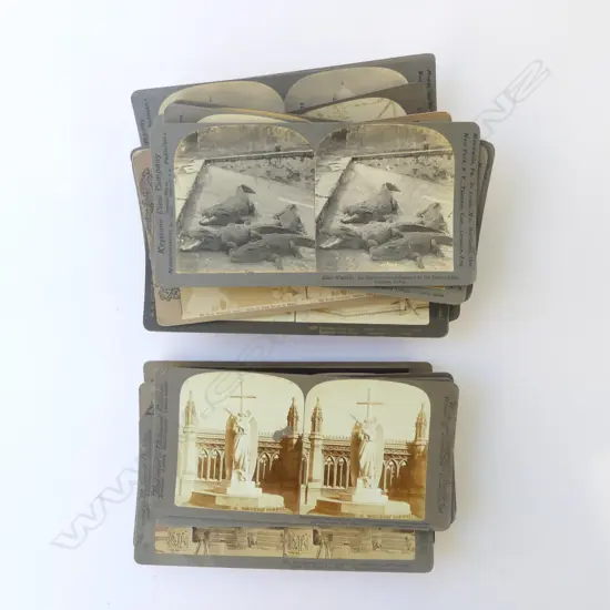 37 ANTIQUE STEREOVIEW CARDS OF INDIA FOR STEREOVIEWER