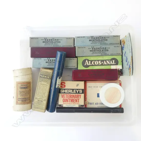 15PCS MEDICAL ITEMS – TOURNIQUET, THERMOMETERS, FIRST AID, VASELINE ETC 