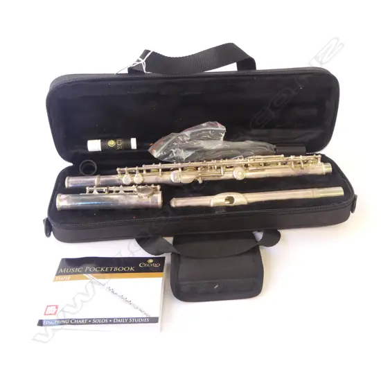CASED MENDINI BY CECILID FLUTE L400 IN CASE