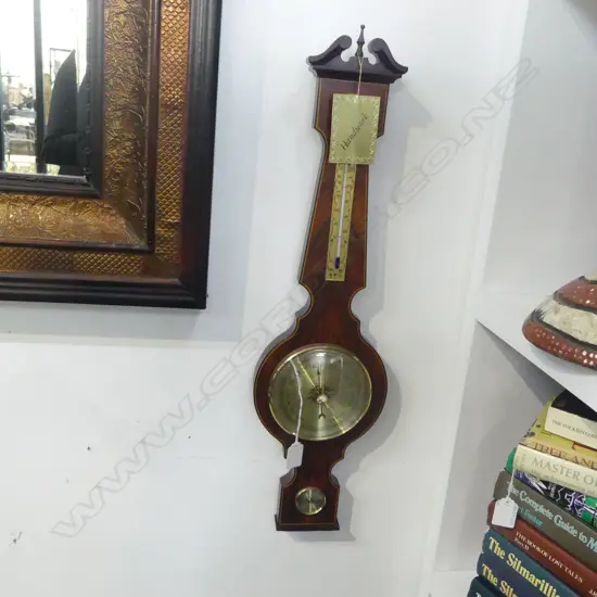 WEST GERMAN BANJO WALL BAROMETER H.655mm