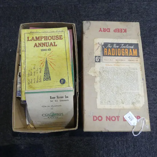 COLLECTION OF 'THE NEW ZEALAND RADIOGRAM' PERIODICALS 1941-46