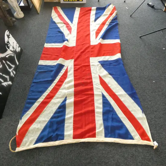 LG. COTTON UNION JACK FLAG; Ex R.S.A. OHAUPO
