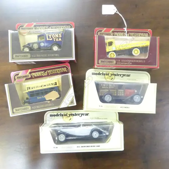5 MATCHBOX 'MODELS OF YESTERYEAR'