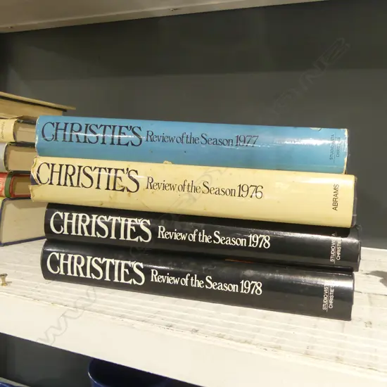 4 BOOKS 'CHRISTIE'S REVIEW OF THE SEASON' 1976 TO 1978