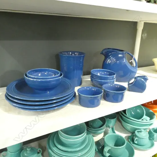 FIESTA U.S.A BLUE GLAZED TEA/DINNER CHINA