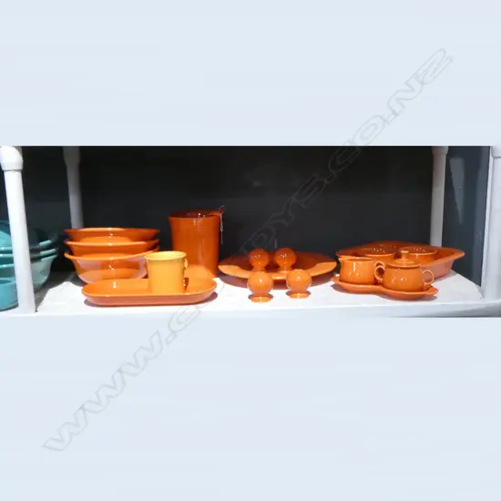 FIESTA U.S.A. ORANGE GLAZED TEA/DINNER CHINA