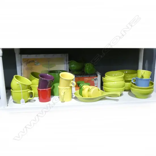 FIESTA U.S.A TEA/DINNER CHINA WITH ASST. GLAZES