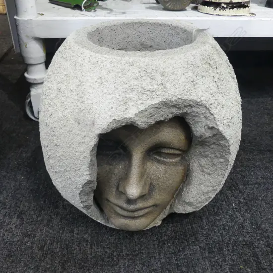 CONCRETE GARDEN POT H.230mmm