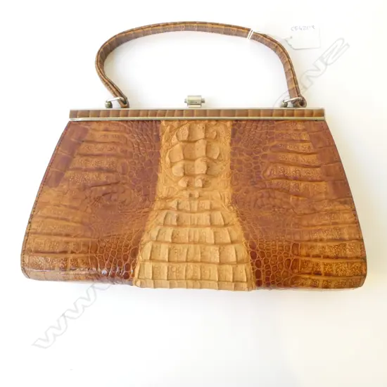 ALLIGATOR/CROC SKIN HANDBAG 