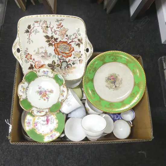 BOX LOT CSPS  DISHES MIXED CHINA