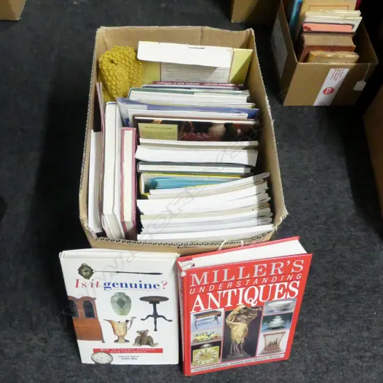 BOX VARIOUS COOKING/ANTIQUE/ENGLISH GARDEN BOOKS & PUBLICATIONS