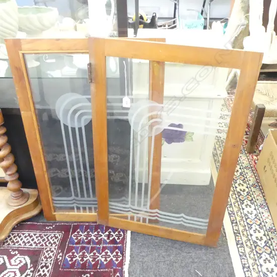 PR VINTAGE WINDOWS; DECO ETCHED GLASS DESIGN 770x510mm