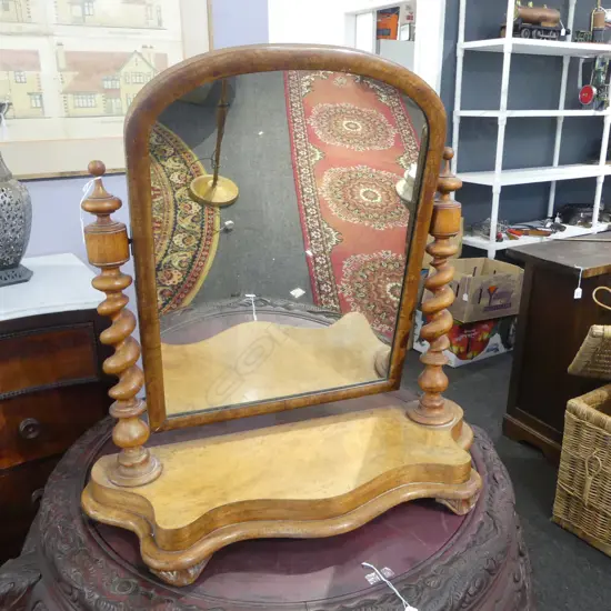 VICT MAHOGANY DRESSINGTABLE MIRROR H680 W730MM