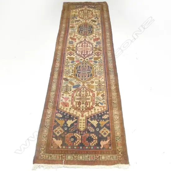 HAND KNOTTED WOOL PILE RUNNER 2950x820mm