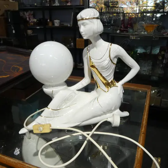 ITALIAN ART DECO STYLE LAMP, WORKING 400x150x370mm