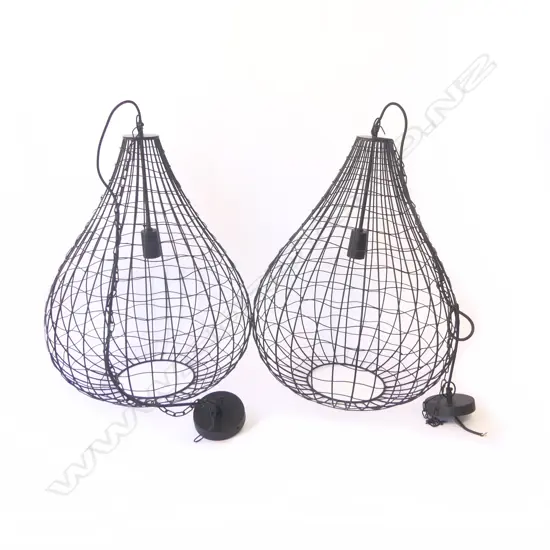 PR MODERN BLACK WIRE LIGHT FITTINGS H.670mm