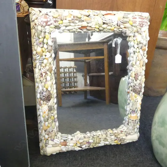 MULTI SHELL FRAMED WALL MIRROR 610 X 465mm
