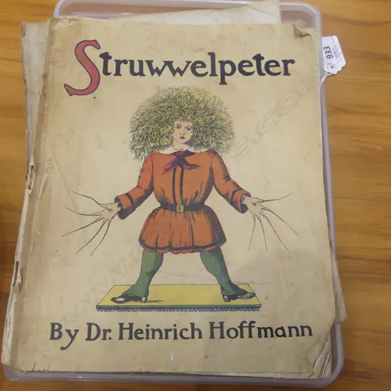 ANTIQUE ‘STRUWWELPETER’ BY DR. HEINRICH HOFFMANN CHILDRENS BOOK, H.260MM