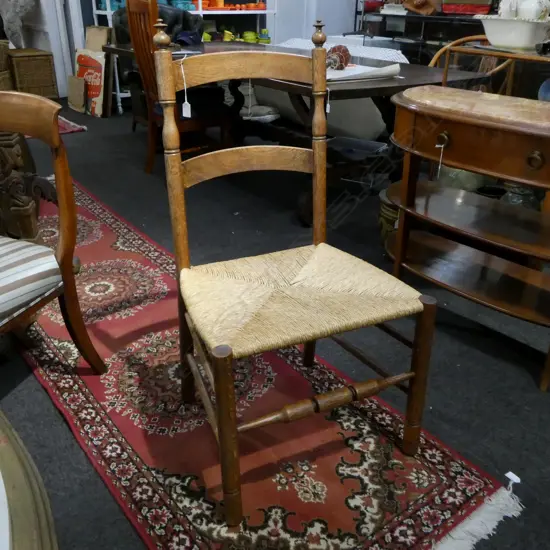 OAK LADDER BACK CHAIR