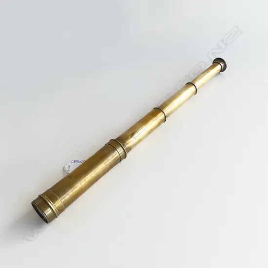 ANTIQUE BRASS 3 DRAW TELESCOPE L.400mm (SOME SMALL DENTS)