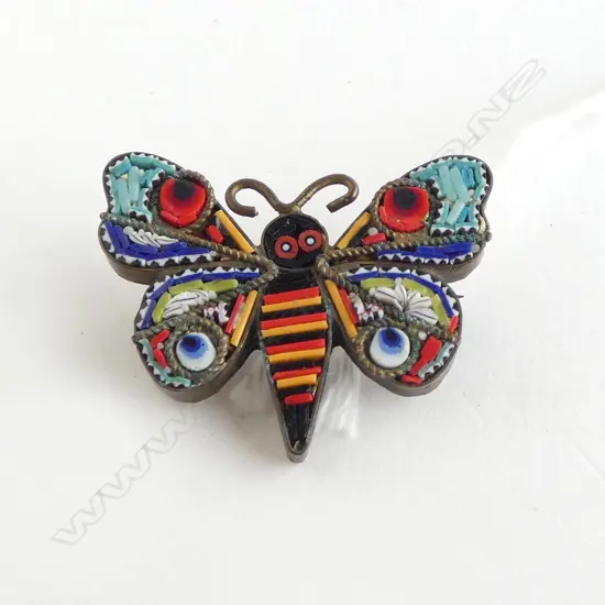 MOSAIC BUTTERFLY BROOCH