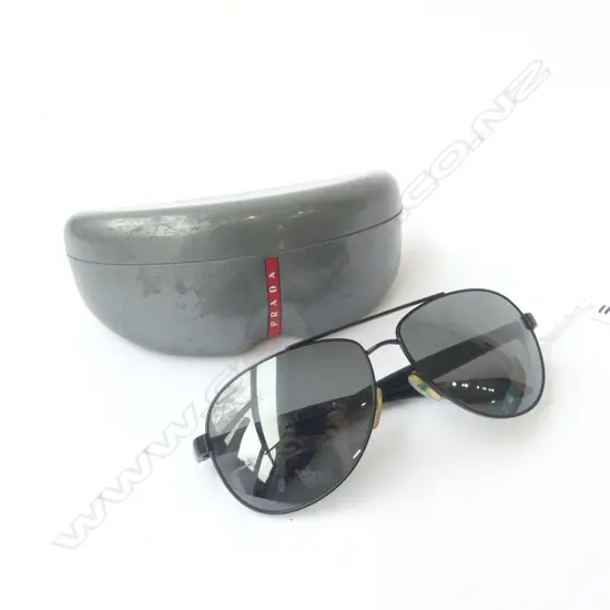 PRADA SUNGLASSES w. CASE & 2014 RECEIPTS