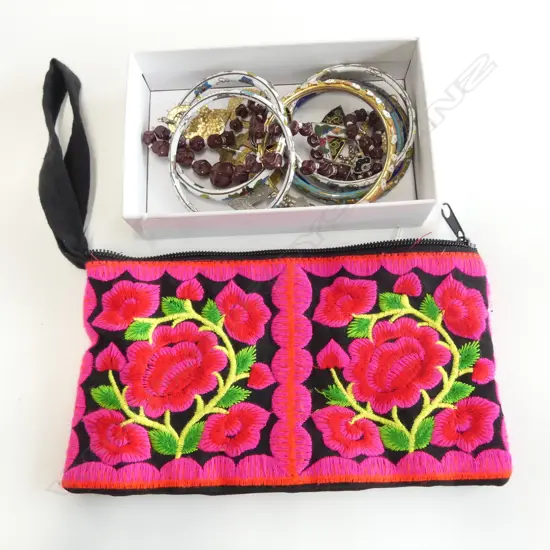 ASST. COSTUME JEWELLERY INCL. 6 BANGLES ETC