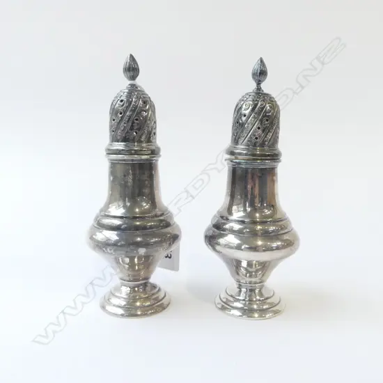 PR OF STG SILVER CASTORS, LONDON 1971, 159gms
