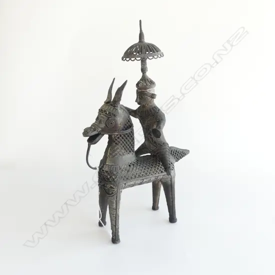INDIAN DHOKRE HORSE & RIDER H.310mm