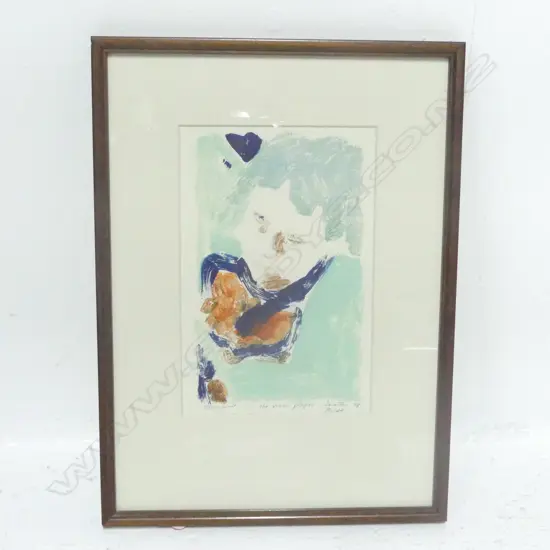 PASCOE, SARA TUN (1944-) - THE VIOLIN PLAYER, PRINT & GRAPHICS, SIGNED, 130 x 205mm