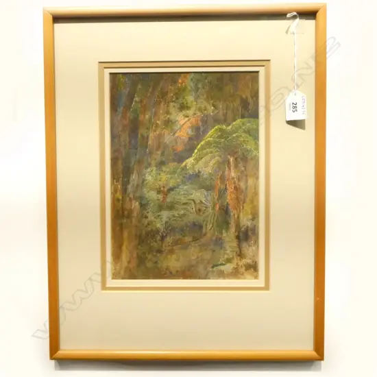 FRAMED W/C NATIVE BUSH H260 W190MM