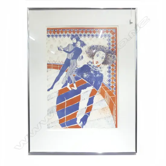 CYNTHIA TAYLOR, CLOWN DANCE, PRINT 65/73, SIGNED & DATED '84, 690x480mm