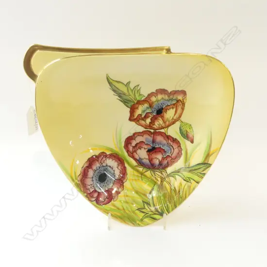 CARLTON WARE ICELAND POPPIES TRIANGULAR DISH W.255mm