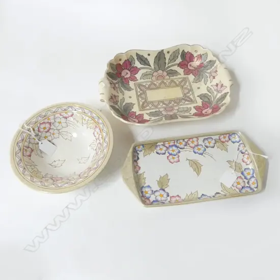 2 PCS CHARLOTTE READ CHINA BOWL DIA200MM SANDWICH PLATE L200MM & DUCAL DISH L300MM