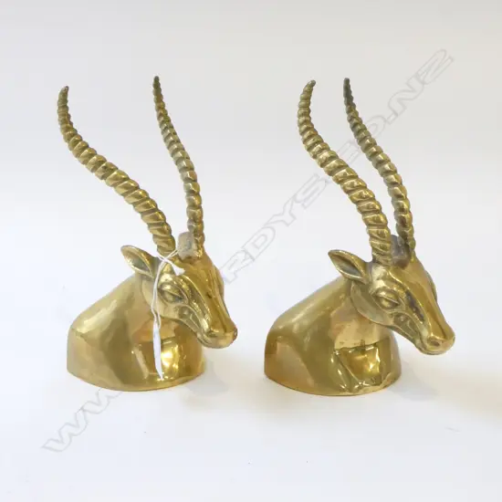 PR HEAVY BRASS SPRINGBOK BOOKENDS H.210mm