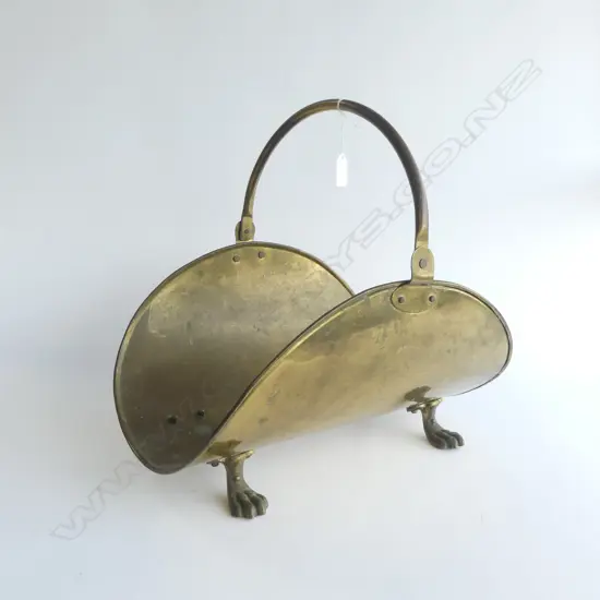 BRASS FIRE LOG HOLDER W.435mm
