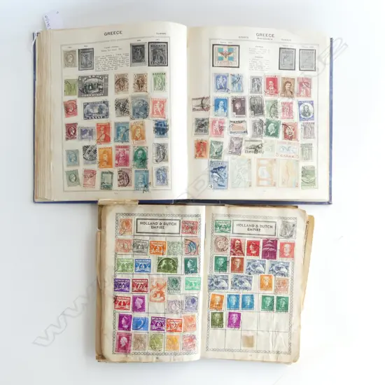 2 VINTAGE WORLD STAMP ALBUMS 