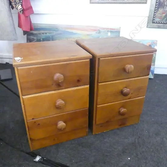 PR 3 DRAWER BEDSIDE TABLES