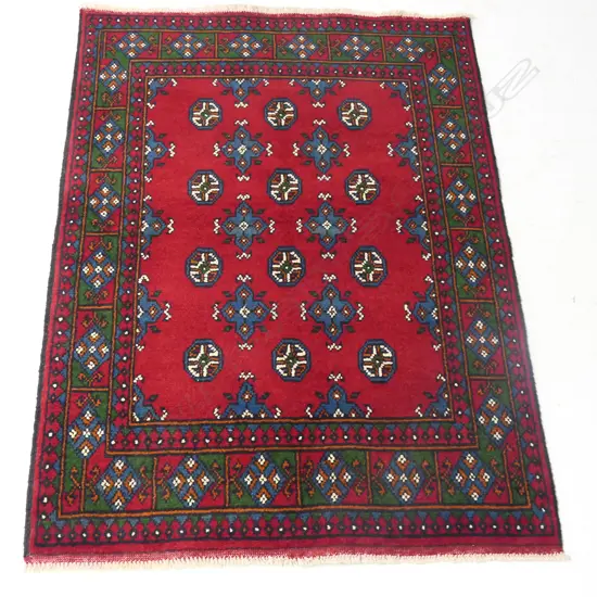 HANDKNOTTED TURKMAN RUG, 1500 x 1050mm