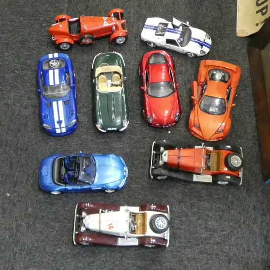 10 ASST. LOOSE MODEL CARS 