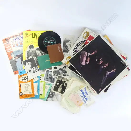 1960s LPs & MEMORABILIA; THE LIBRETTOS + AUTOGRAPHS, THE BEATLES MUSIC SCORES & LYRICS & CILLA BLACK SIGNED PHOTO.