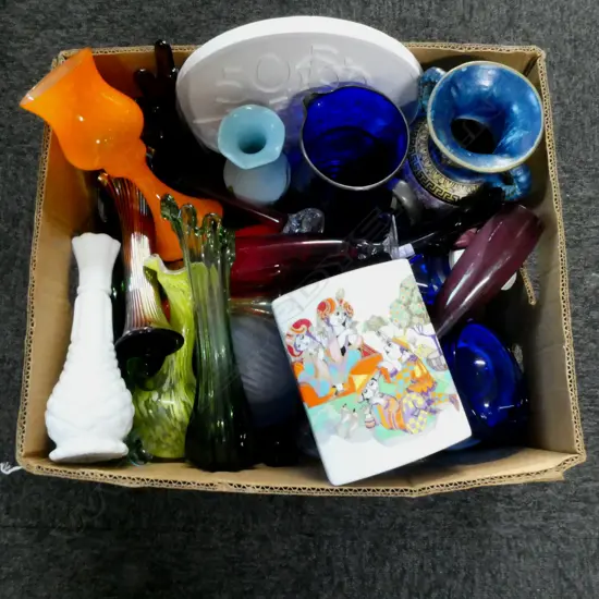 ASST. GLASS VASES ETC