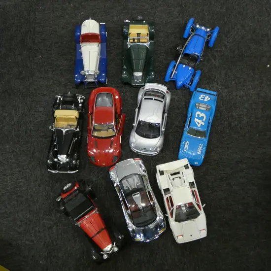 10 ASST. LOOSE MODEL CARS 