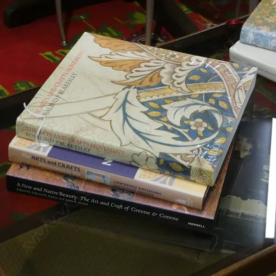 THREE REFERENCE VOLUMES; 2 ARTS & CRAFTS MOVEMENT & GREENE & GREENE