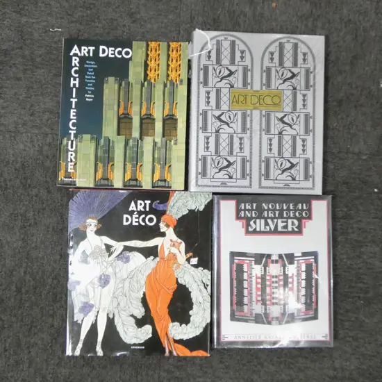 4 ART DECO REFERENCE VOLUMES 